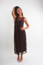 Carica l'immagine nel visualizzatore di Gallery, Abito smanicato in pizzo