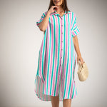 Load image into Gallery viewer, Abito camicia con tasche