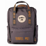 Load image into Gallery viewer, Zaino « Greetings from the world » Travel to me! Grigio