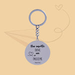 Load image into Gallery viewer, Portachiavi “Non importa dove ma insieme”