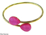 Carica l'immagine nel visualizzatore di Gallery, Bracciale rigido con pietre colorate