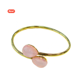 Carica l'immagine nel visualizzatore di Gallery, Bracciale rigido con pietre colorate