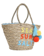 Carica l'immagine nel visualizzatore di Gallery, Borsa di paglia ''SEA SUN SALT''