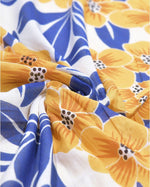 Load image into Gallery viewer, Telo mare double-face con fiori
