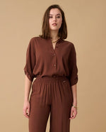 Load image into Gallery viewer, Camicia con colletto alla coreana