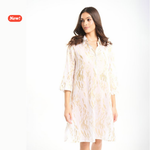 Load image into Gallery viewer, Kaftano/camicia con dettagli dorati