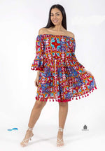 Load image into Gallery viewer, Abito corto con spalle scoperte