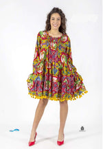 Carica l'immagine nel visualizzatore di Gallery, Abito corto a maniche lunghe