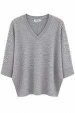 Carica l'immagine nel visualizzatore di Gallery, Maglione con applicazioni gioiello