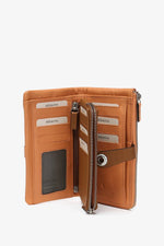 Carica l'immagine nel visualizzatore di Gallery, Portafoglio in pelle bicolore