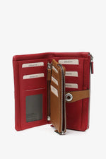 Carica l'immagine nel visualizzatore di Gallery, Portafoglio in pelle bicolore