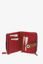 Carica l'immagine nel visualizzatore di Gallery, Portafoglio piccolo in pelle bicolore