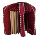 Carica l'immagine nel visualizzatore di Gallery, Portafoglio piccolo in pelle bicolore