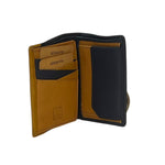 Load image into Gallery viewer, Portafoglio piccolo da uomo in pelle con protezione RFID