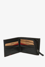 Load image into Gallery viewer, Portafoglio piccolo da uomo in pelle con protezione RFID