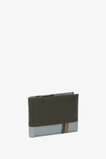 Load image into Gallery viewer, Portafoglio piccolo da uomo in pelle con protezione RFID