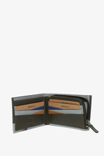 Load image into Gallery viewer, Portafoglio piccolo da uomo in pelle con protezione RFID