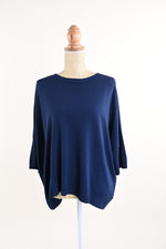 Carica l'immagine nel visualizzatore di Gallery, Maglia oversize con scollo a girocollo