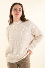 Load image into Gallery viewer, Maglione maxi paillettes