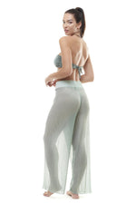 Load image into Gallery viewer, Pantalone Largo Lamè