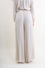 Carica l'immagine nel visualizzatore di Gallery, Pantaloni palazzo in viscosa fluida