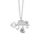 Load image into Gallery viewer, Collana Gatto di Alice “We are all mad here!”