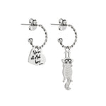 Load image into Gallery viewer, Orecchini Gatto di Alice “We are all mad here”