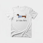 Load image into Gallery viewer, T-shirt donna bassotto "Je t'aime Paris"