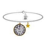 Load image into Gallery viewer, Bracciale orologio di Cenerentola “Allo scoccare della mezzanotte”