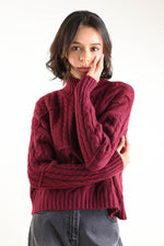 Carica l'immagine nel visualizzatore di Gallery, Maglione lavorazione a trecce