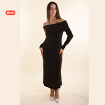 Carica l'immagine nel visualizzatore di Gallery, Abito con scollo alla Bardot