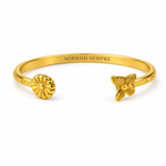 Carica l'immagine nel visualizzatore di Gallery, Bracciale margherita e farfalla “Sorridi sempre”