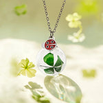 Carica l'immagine nel visualizzatore di Gallery, Collana della fortuna “Quadrifoglio”