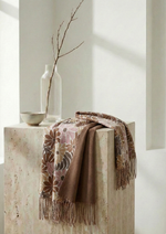 Load image into Gallery viewer, Pashmina reversibile con stampa floreale retrò