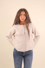 Load image into Gallery viewer, Cardigan con bottoni dorati