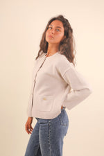 Load image into Gallery viewer, Cardigan con bottoni dorati