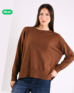 Carica l'immagine nel visualizzatore di Gallery, Maglione con cucitura centrale
