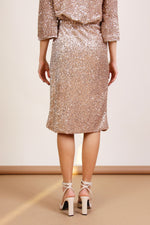 Load image into Gallery viewer, Gonna longuette con paillettes