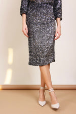 Load image into Gallery viewer, Gonna longuette con paillettes