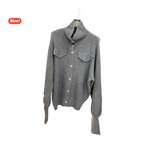 Load image into Gallery viewer, Cardigan con tessuto a coste