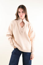 Carica l'immagine nel visualizzatore di Gallery, Maglione collo a V rovescio