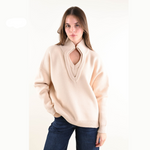 Carica l'immagine nel visualizzatore di Gallery, Maglione collo a V rovescio