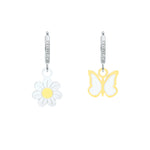 Load image into Gallery viewer, Orecchini anelle “Margherita e Farfalla del sorriso”