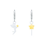 Load image into Gallery viewer, Orecchini anelle “Fata dei desideri e la sua bacchetta magica”