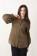 Carica l'immagine nel visualizzatore di Gallery, Camicia con maniche a palloncino