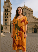 Carica l'immagine nel visualizzatore di Gallery, Kaftano dipinto a mano