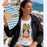 Carica l'immagine nel visualizzatore di Gallery, T-shirt “Regina con uva bianca”