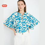 Carica l'immagine nel visualizzatore di Gallery, Camicia con stampa astratta