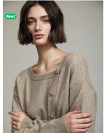 Load image into Gallery viewer, Cardigan con bottoni e fibbia