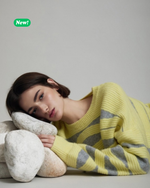 Carica l'immagine nel visualizzatore di Gallery, Maglione in maglia con motivo a onde intarsiate